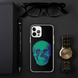 Green Skull Clear Case for iPhone® - MedTheories