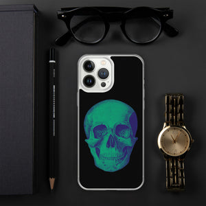 Green Skull Clear Case for iPhone® - MedTheories