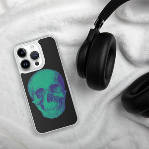 Green Skull Clear Case for iPhone® - MedTheories