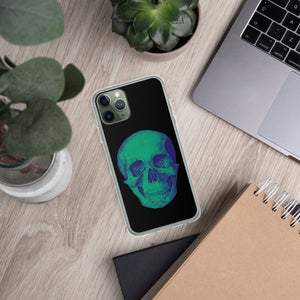 Green Skull Clear Case for iPhone® - MedTheories