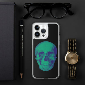 Green Skull Clear Case for iPhone® - MedTheories