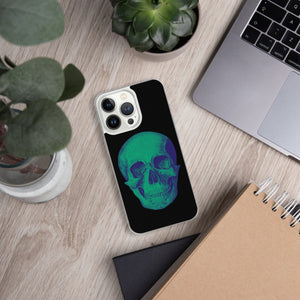 Green Skull Clear Case for iPhone® - MedTheories