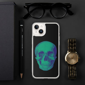 Green Skull Clear Case for iPhone® - MedTheories