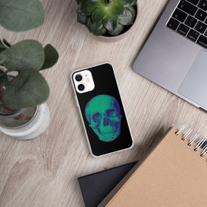 Green Skull Clear Case for iPhone® - MedTheories