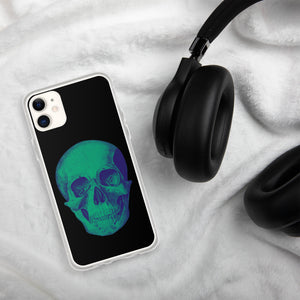 Green Skull Clear Case for iPhone® - MedTheories