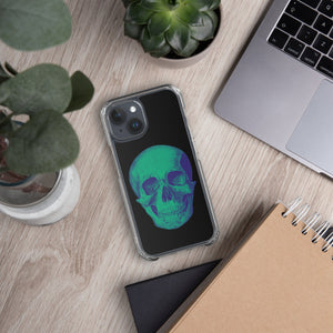 Green Skull Clear Case for iPhone® - MedTheories