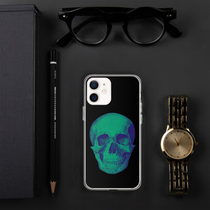 Green Skull Clear Case for iPhone® - MedTheories