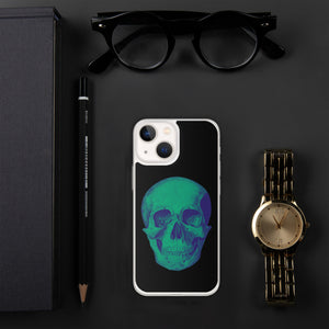 Green Skull Clear Case for iPhone® - MedTheories