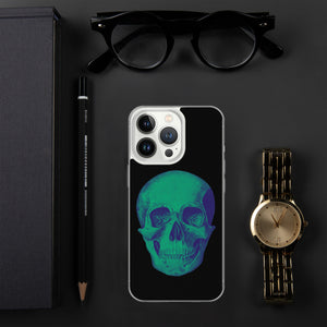 Green Skull Clear Case for iPhone® - MedTheories