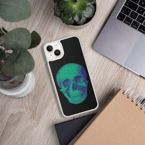 Green Skull Clear Case for iPhone® - MedTheories