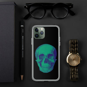 Green Skull Clear Case for iPhone® - MedTheories