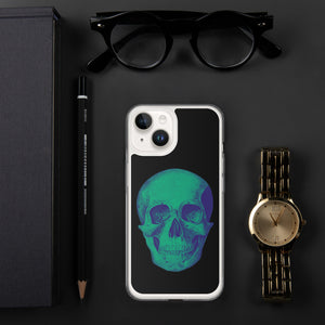 Green Skull Clear Case for iPhone® - MedTheories