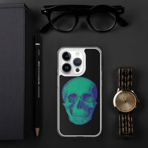 Green Skull Clear Case for iPhone® - MedTheories