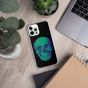 Green Skull Clear Case for iPhone® - MedTheories