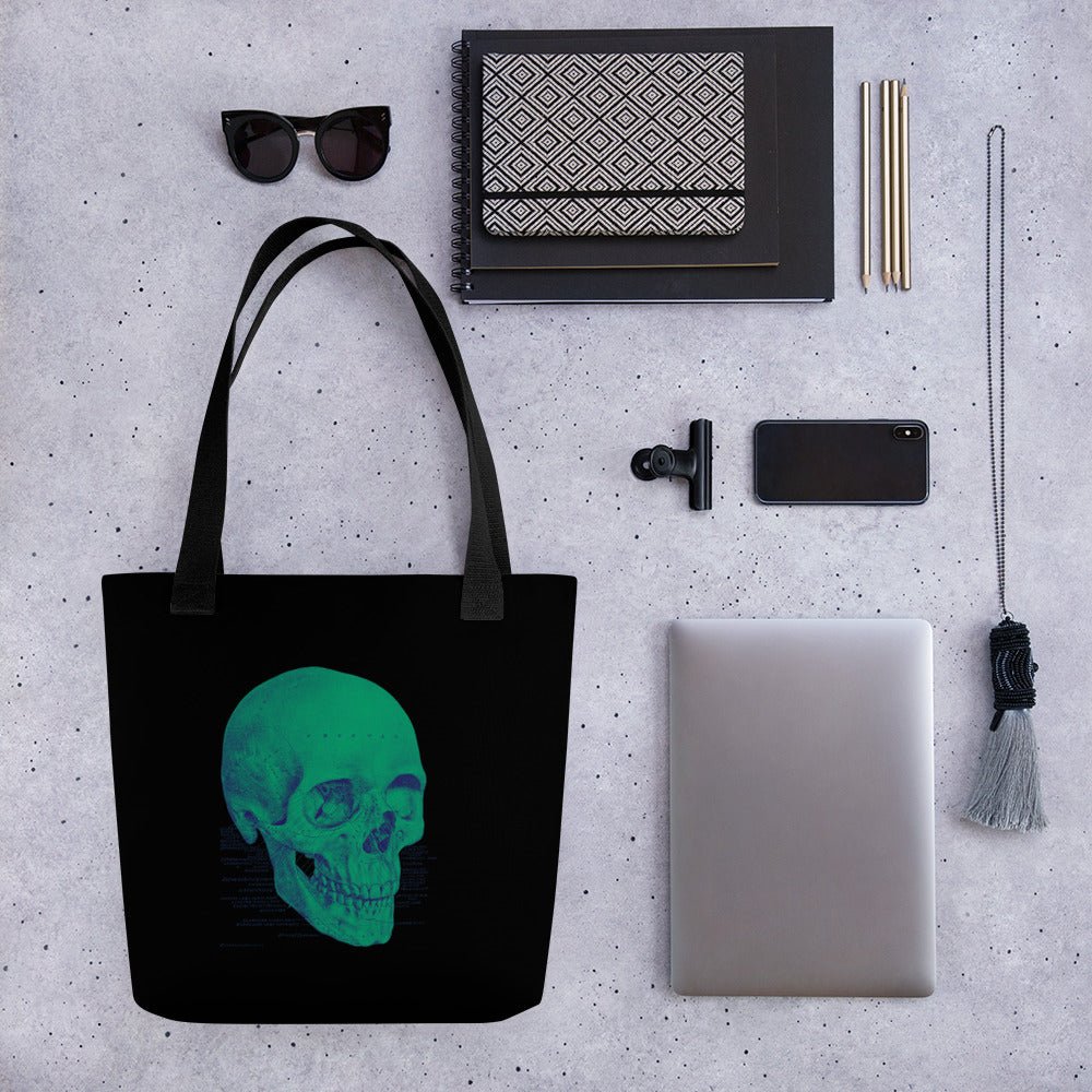Green Skull Tote Bag - MedTheories