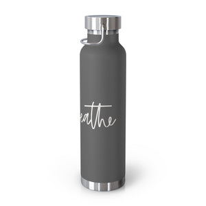 Just Breathe Copper Vacuum Insulated Bottle, 22-oz - MedTheories