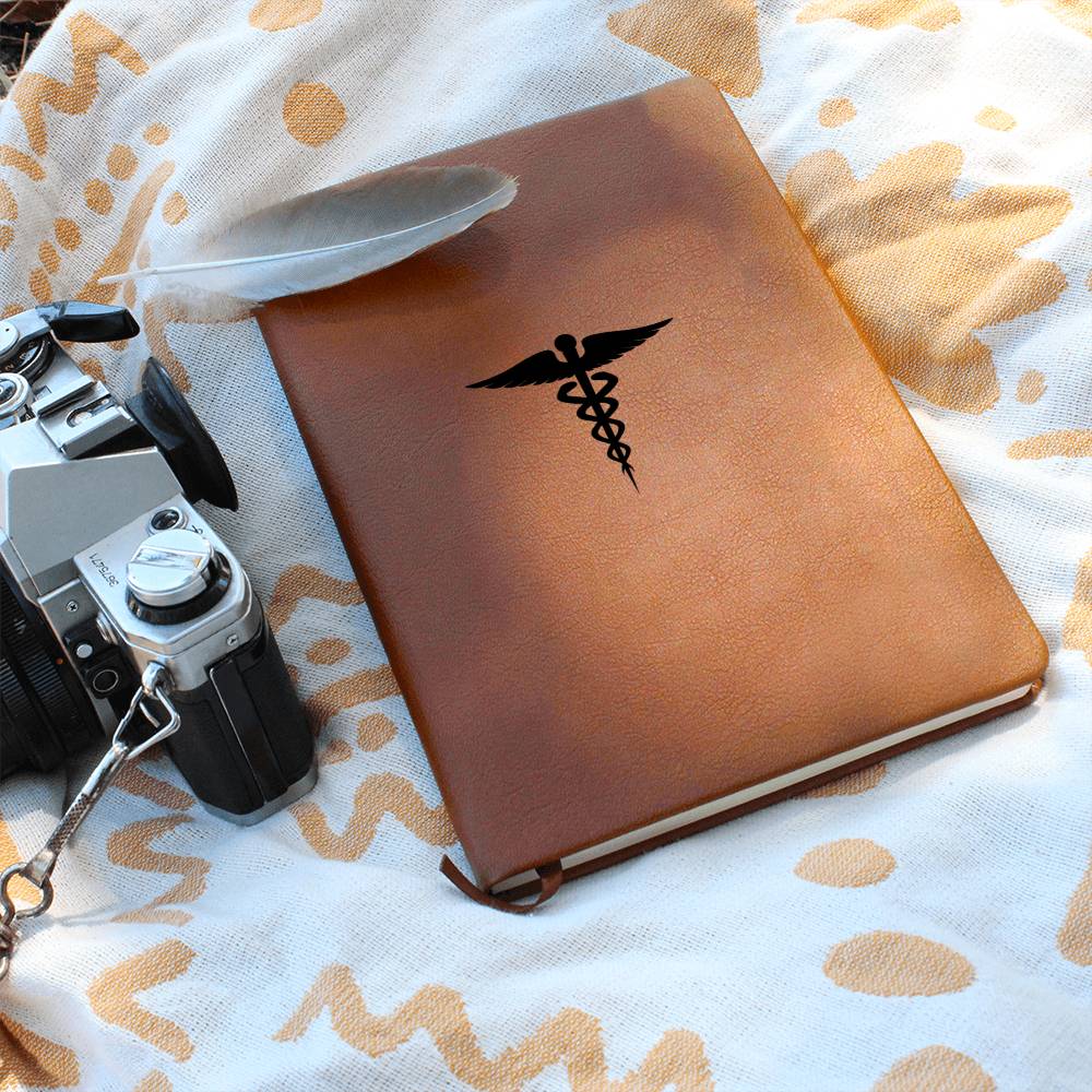 Medical Symbol Leather Graphic Journal - MedTheories