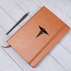 Medical Symbol Leather Graphic Journal - MedTheories