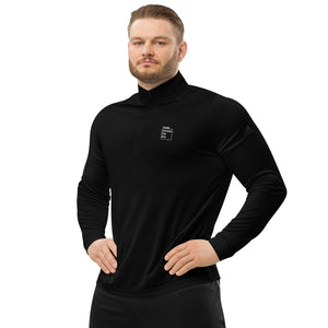 Men's Recycled Quarter Zip Pullover - "Think Outside The Box" - MedTheories