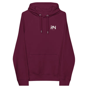 Minimal Bold RN StreetWear Unisex Eco Raglan Hoodie - MedTheories