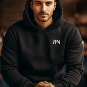 Minimal Bold RN StreetWear Unisex Eco Raglan Hoodie - MedTheories