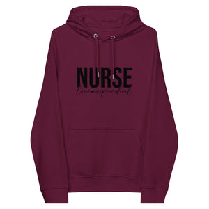 Nurse Love, Inspire & Heal Unisex Eco Raglan Hoodie - MedTheories