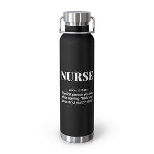 Nurse Noun Copper Vacuum Insulated Bottle, 22-oz - MedTheories