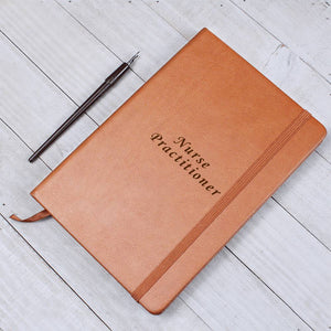 Nurse Practitioner Graphic Leather Journal - MedTheories