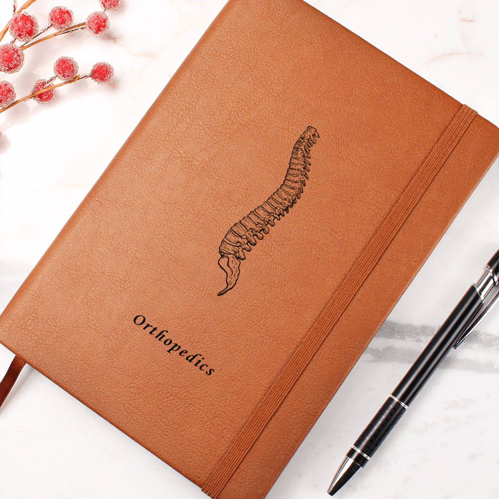Orthopedics Graphic Vegan Leather Printed Journal - MedTheories