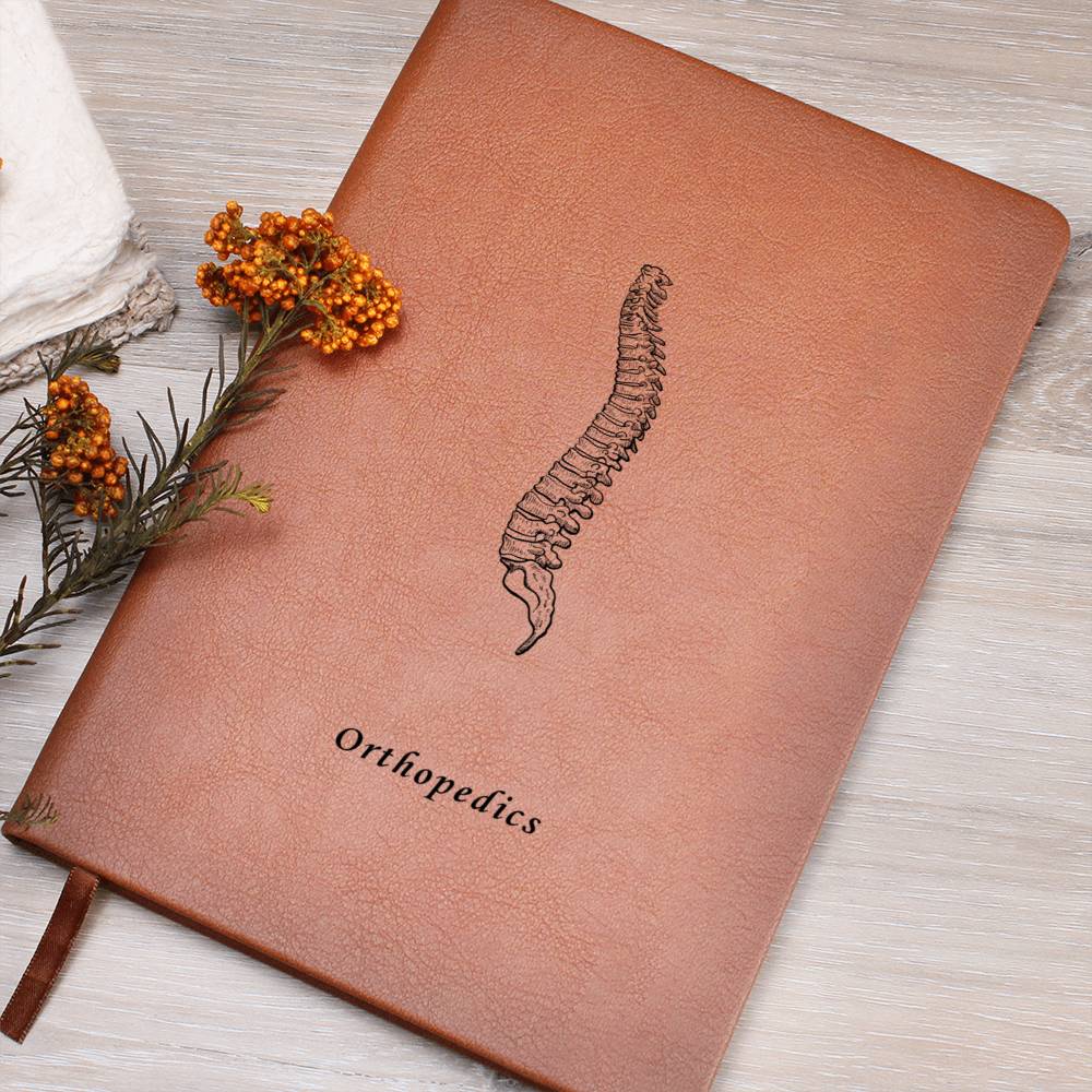 Orthopedics Graphic Vegan Leather Printed Journal - MedTheories