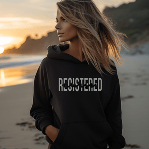 Overlay Registered Nurse Unisex Eco Raglan Hoodie - MedTheories