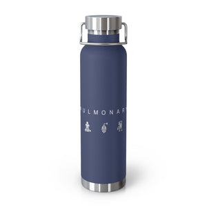 Pulmonary Icon Copper Vacuum Insulated Bottle, 22-oz - MedTheories