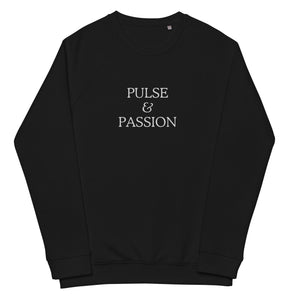 PULSE & PASSION Unisex Organic Raglan Sweatshirt - MedTheories