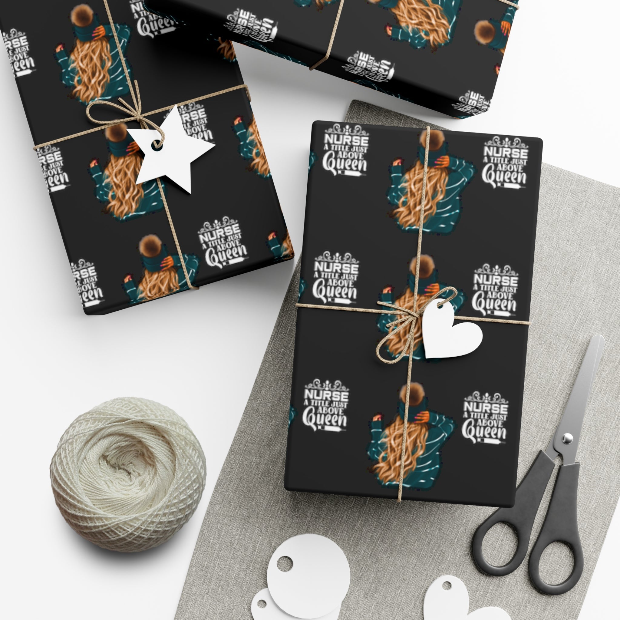 Queen Nurse Gift Wrap Papers - MedTheories