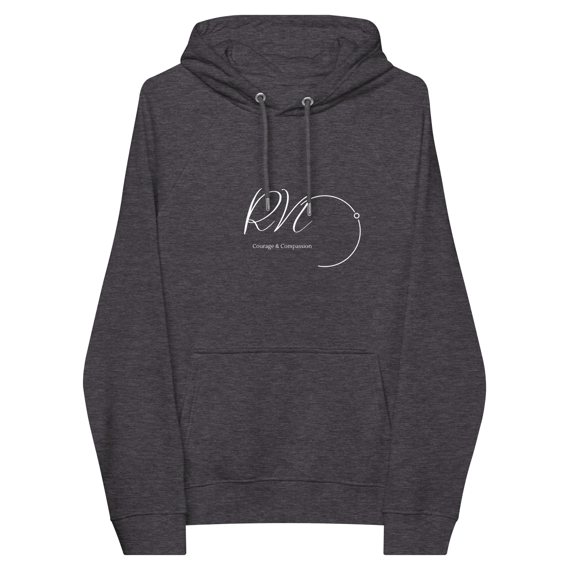 RN Courage & Compassion Unisex Eco Raglan Hoodie - MedTheories