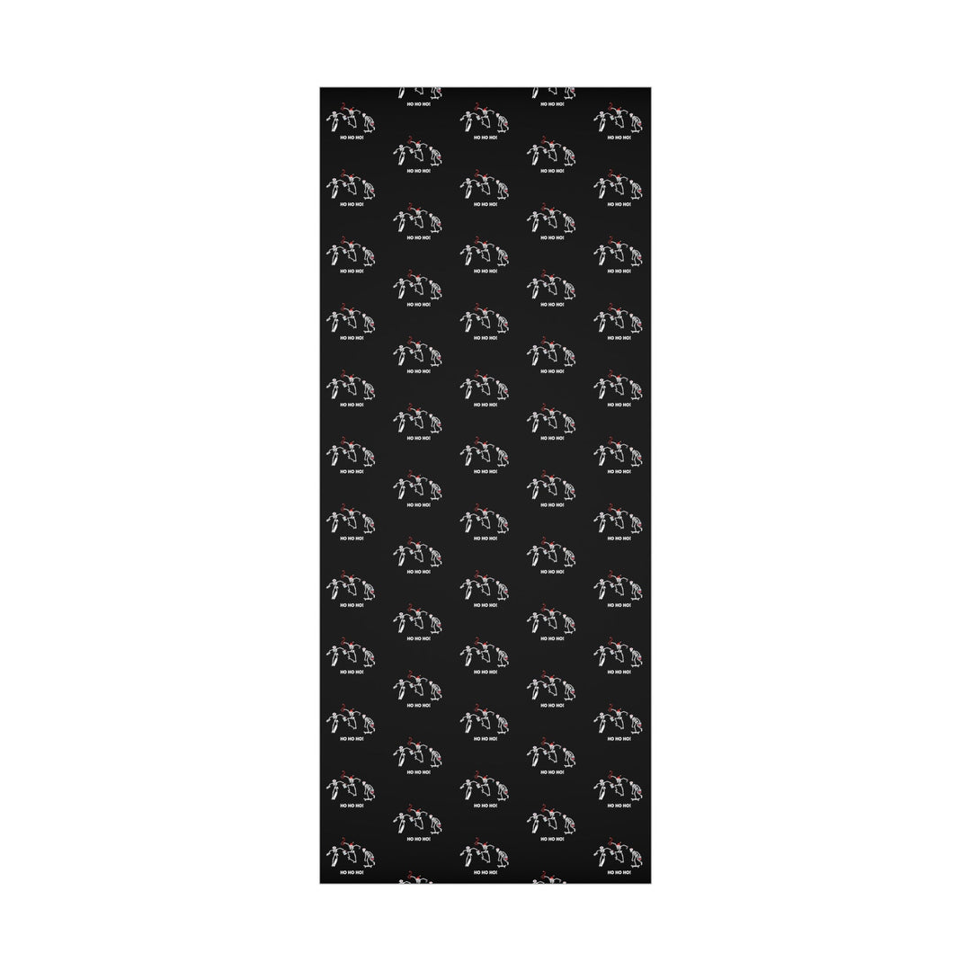 Skeleton Skaters Gift Wrap Papers - MedTheories