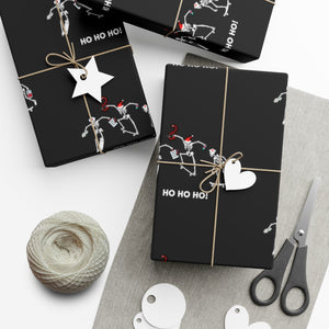 Skeleton Skaters Gift Wrap Papers - MedTheories