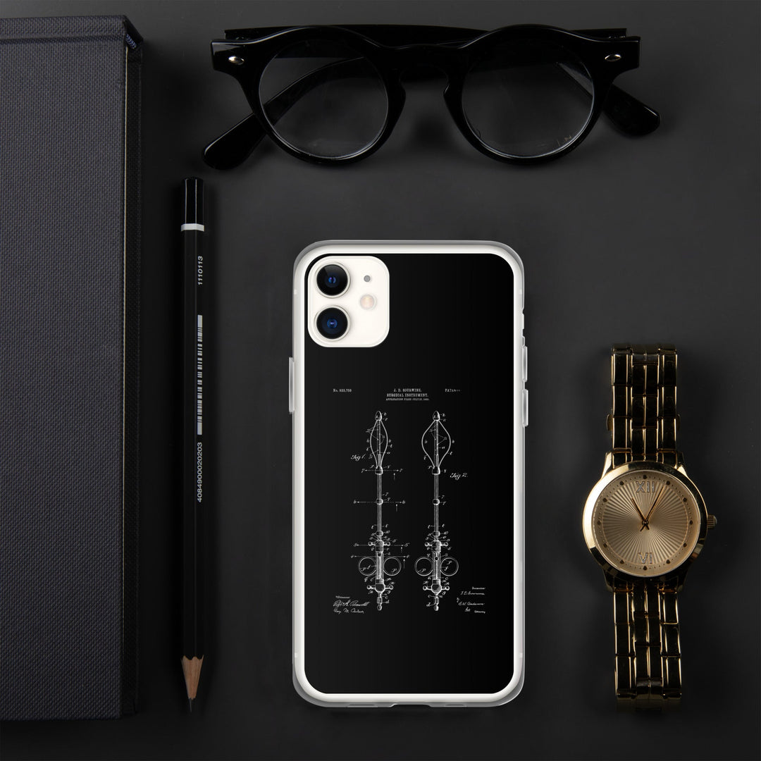 Surgical Instrument 1906 Vintage Patent Clear Case for iPhone® - MedTheories