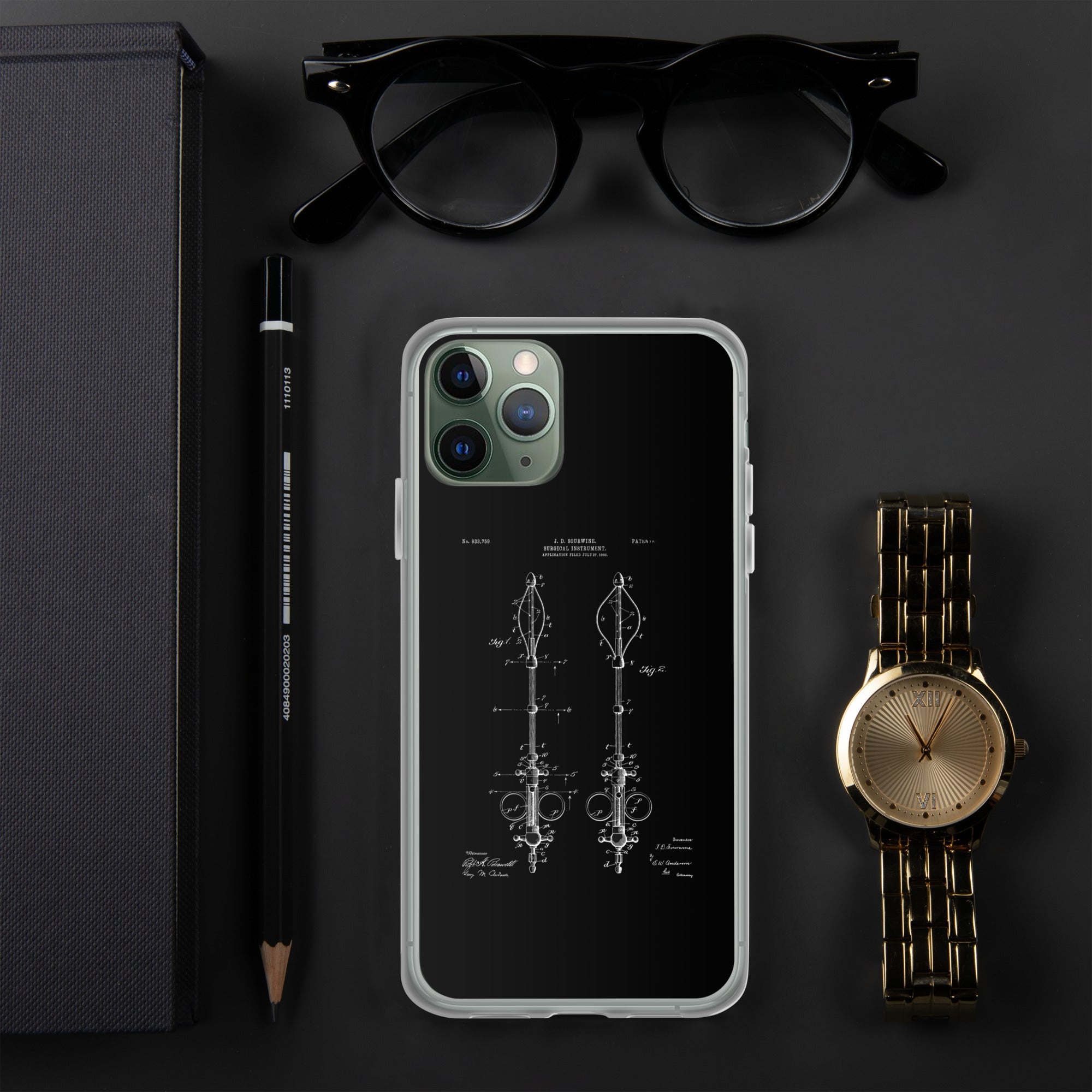 Surgical Instrument 1906 Vintage Patent Clear Case for iPhone® - MedTheories