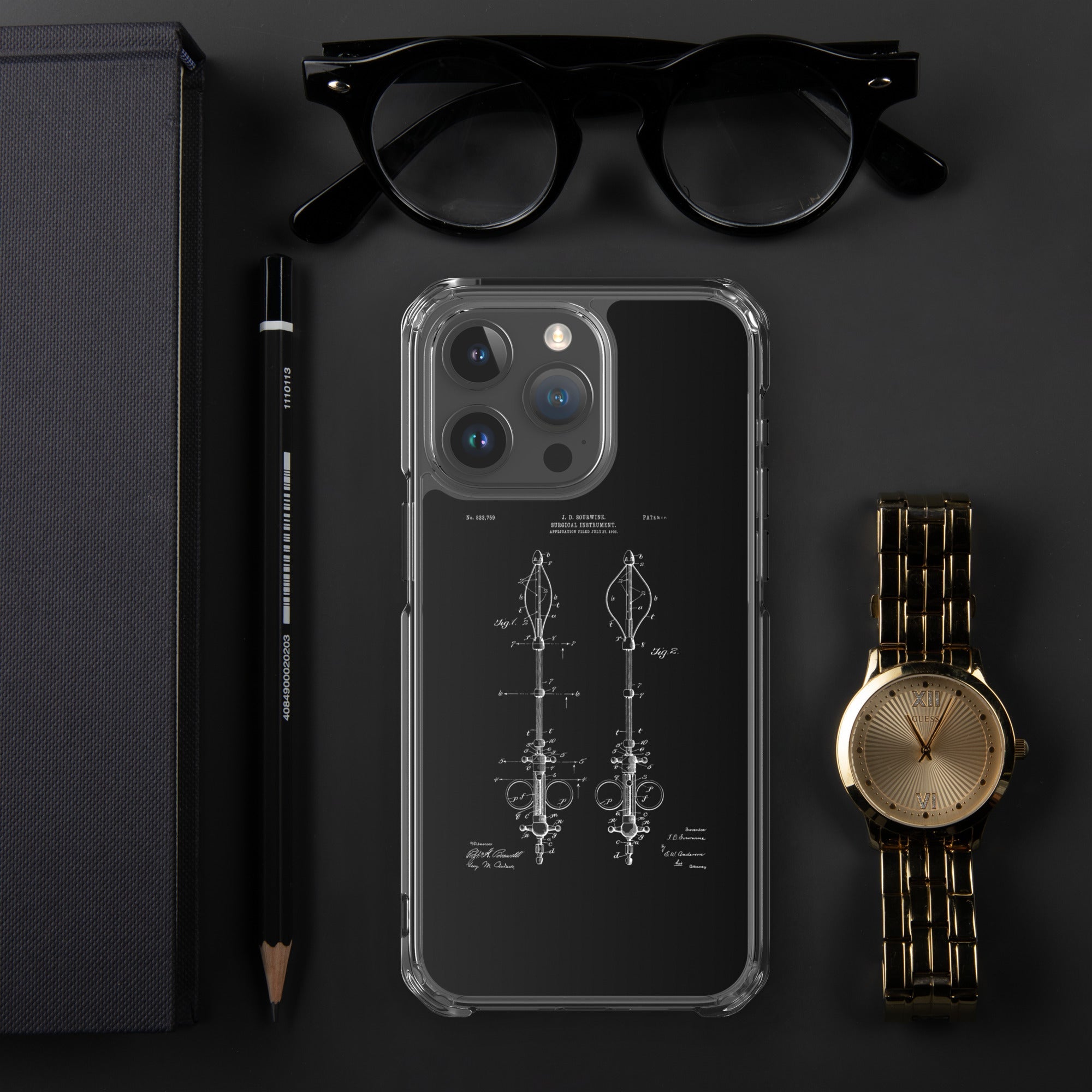 Surgical Instrument 1906 Vintage Patent Clear Case for iPhone® - MedTheories