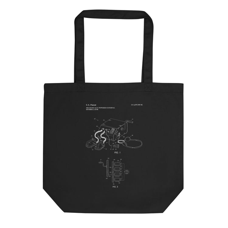 U.S. Patent For Defibrillator Eco Tote Bag - MedTheories