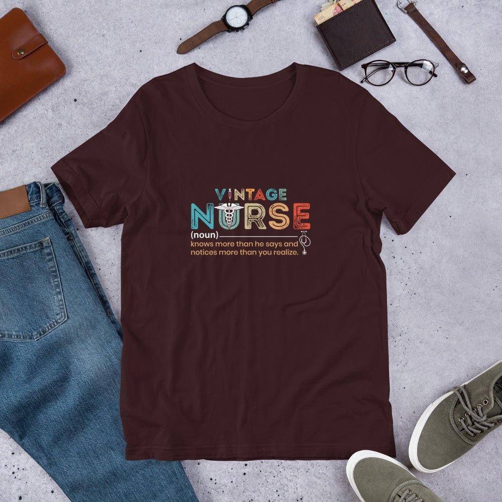 Vintage Nurse Unisex T-Shirt - MedTheories