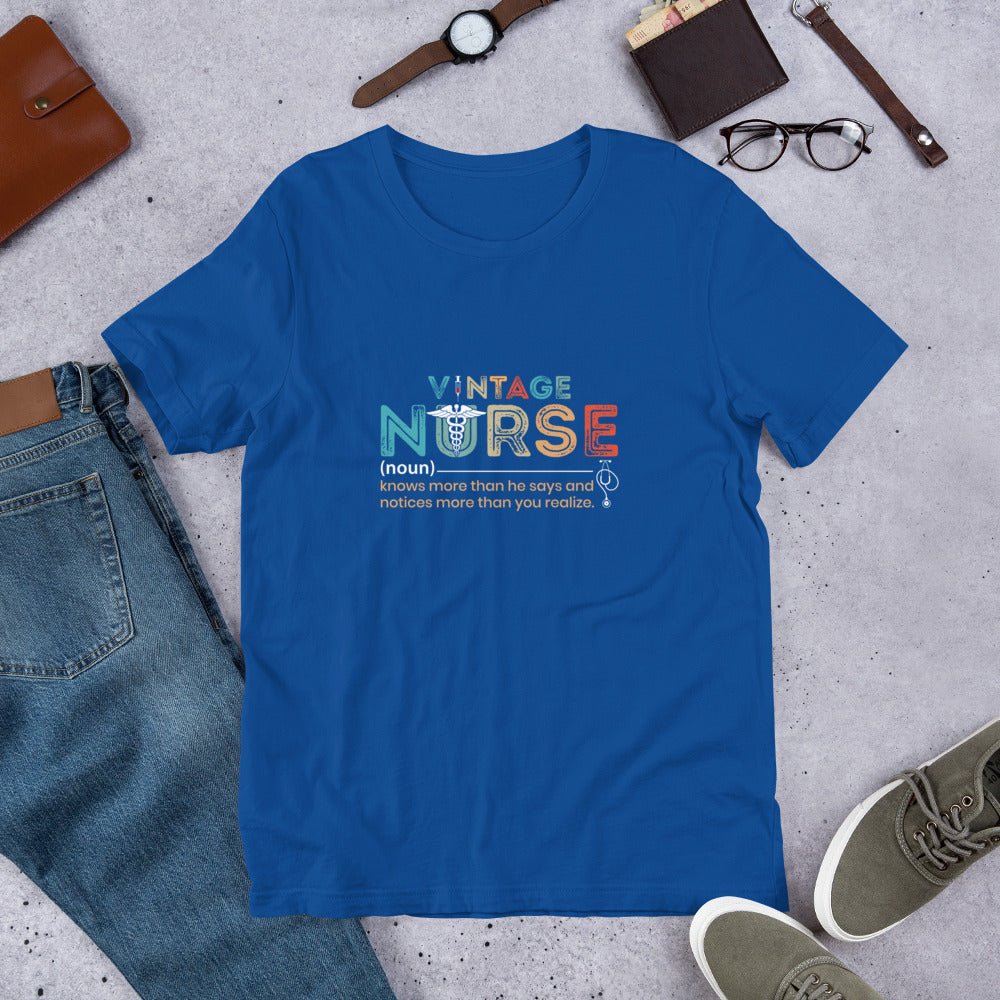 Vintage Nurse Unisex T-Shirt - MedTheories
