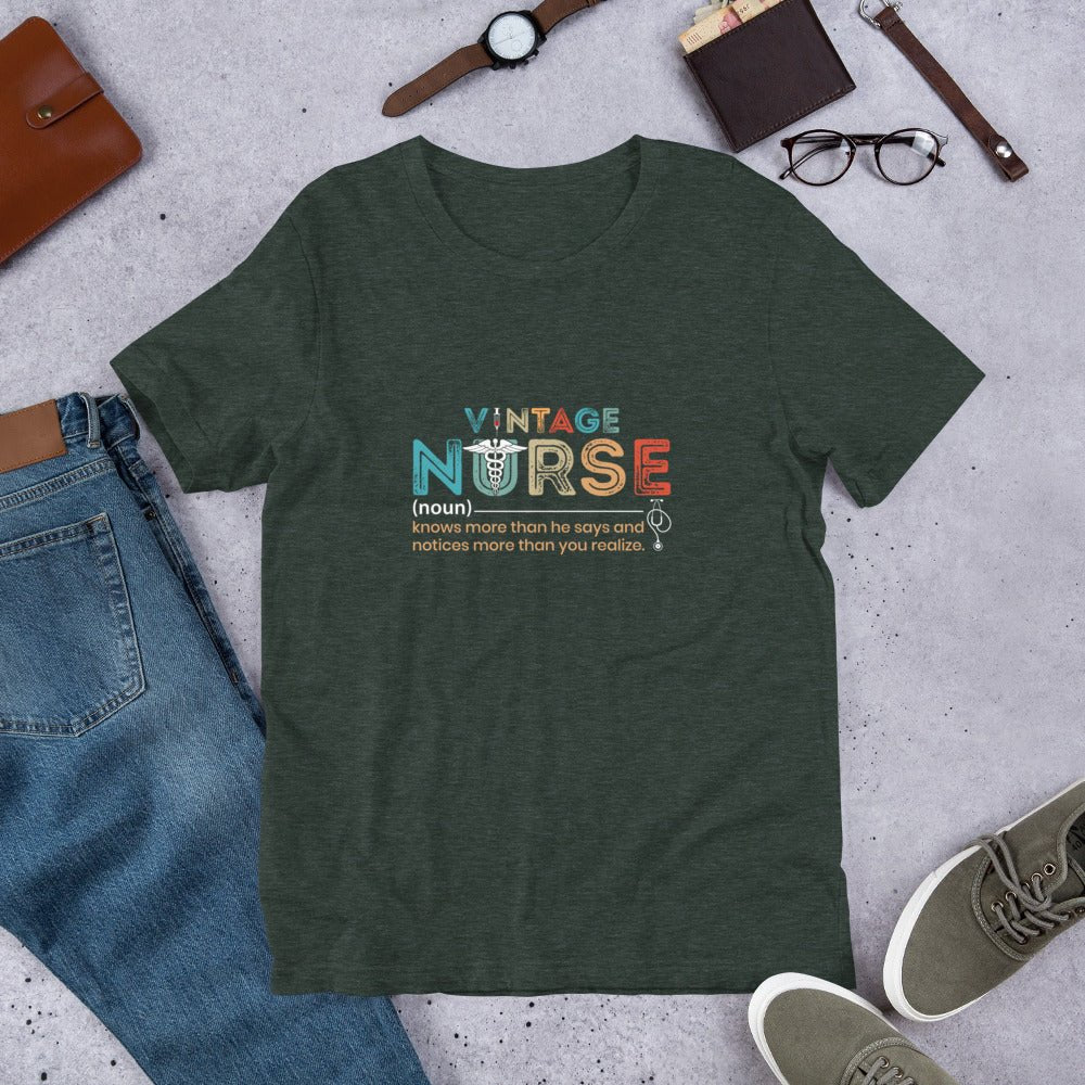Vintage Nurse Unisex T-Shirt - MedTheories