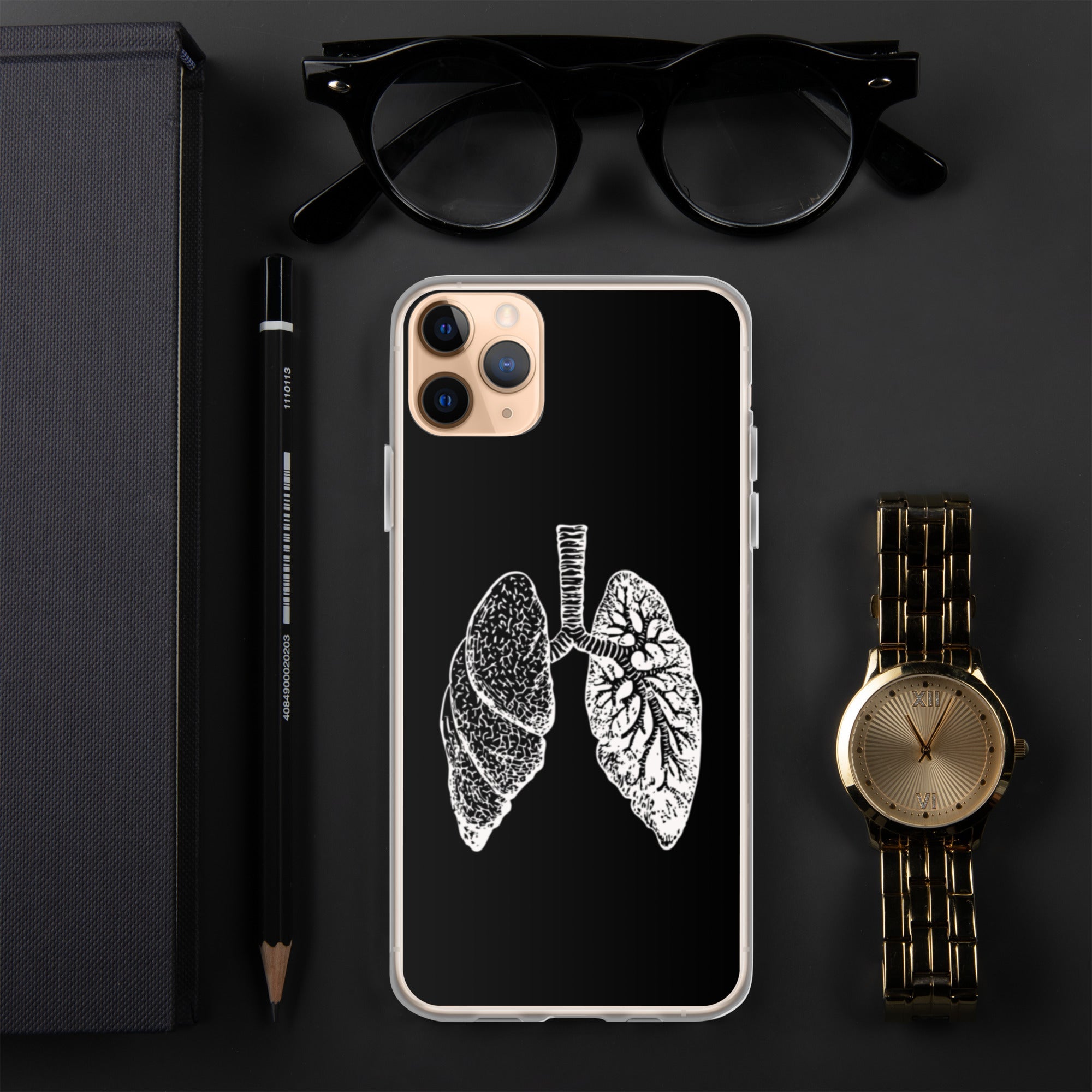 White Lung Clear Case for iPhone® - MedTheories