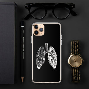 White Lung Clear Case for iPhone® - MedTheories