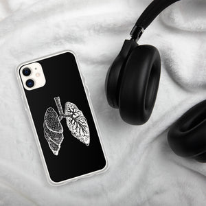 White Lung Clear Case for iPhone® - MedTheories