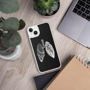 White Lung Clear Case for iPhone® - MedTheories