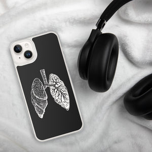 White Lung Clear Case for iPhone® - MedTheories