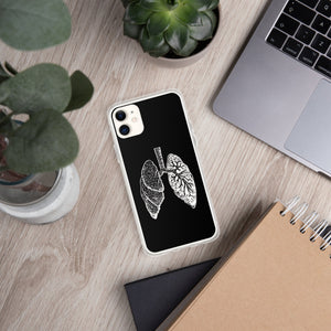 White Lung Clear Case for iPhone® - MedTheories